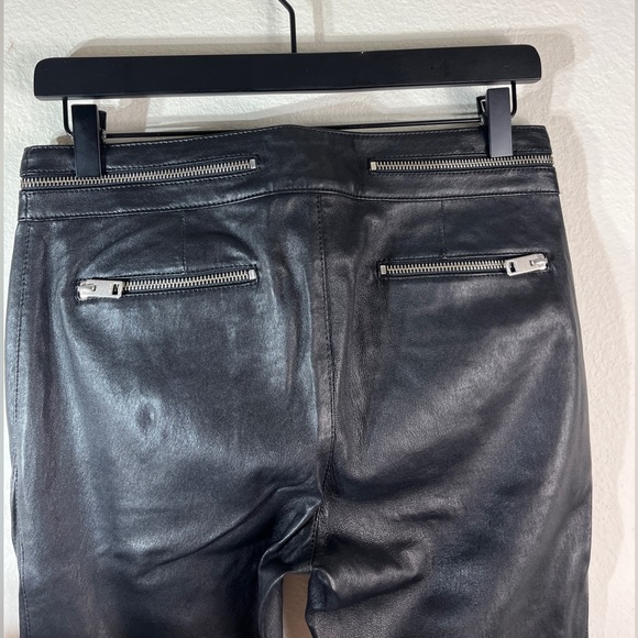 NWT $998 Diesel 'L-Elide' Leather Pants w/ Zipper-Detail in Black Sz 28 - Picture 11 of 11